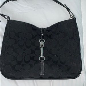 Black coach handbag
